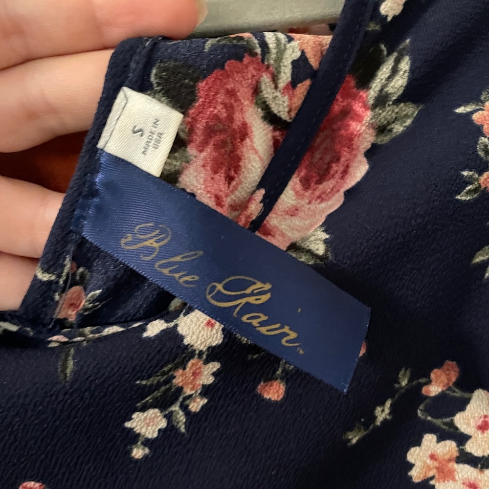 Boutique navy floral dress